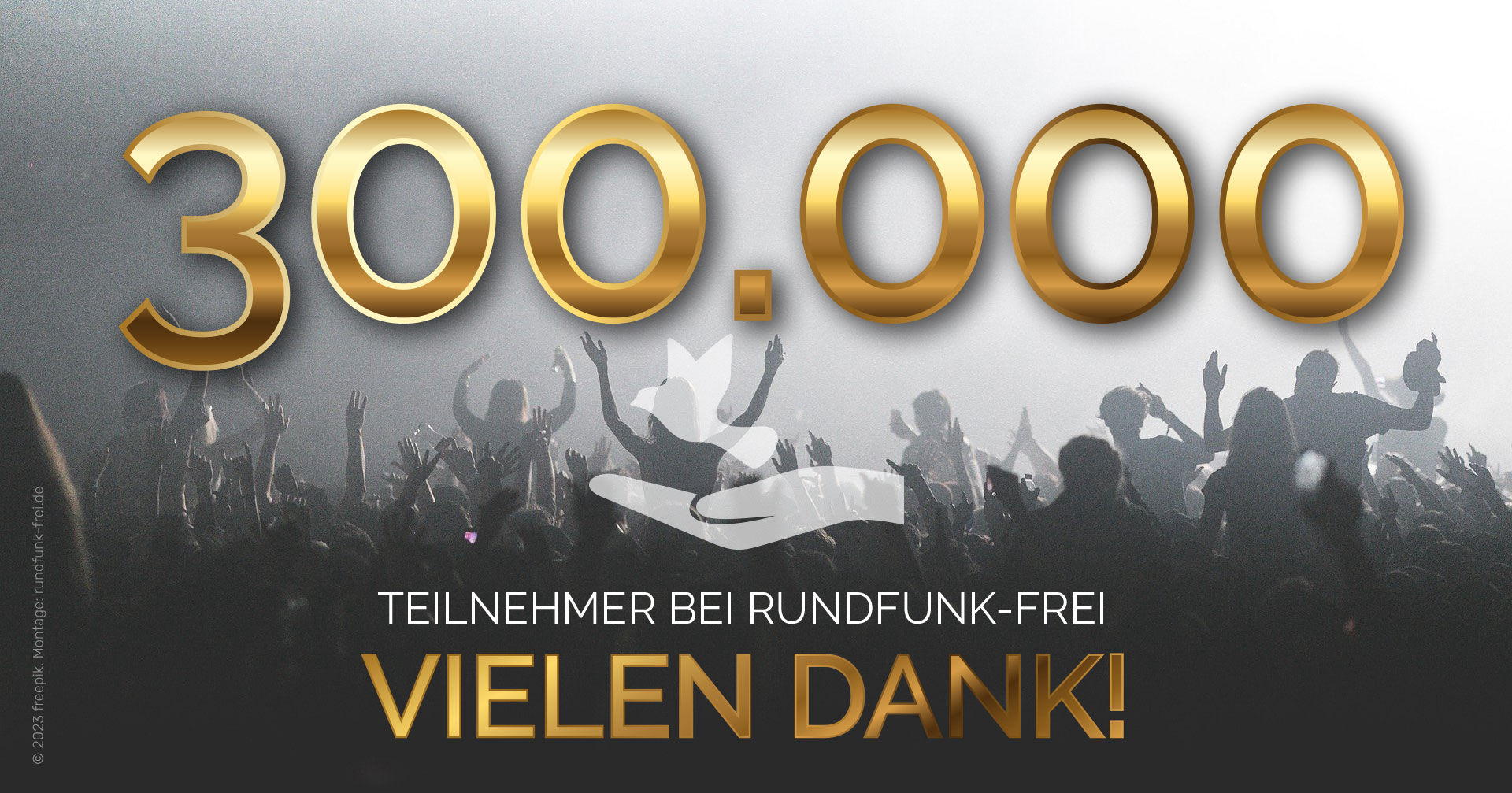 300.000 Teilnehmer bei rundfunk-frei.de - Vielen Dank